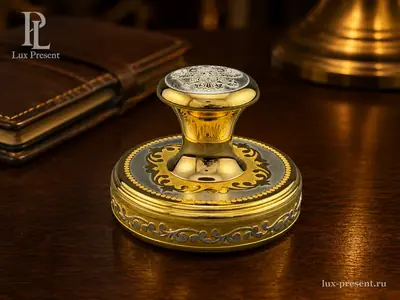 Настольная печать «Золотой вензель»